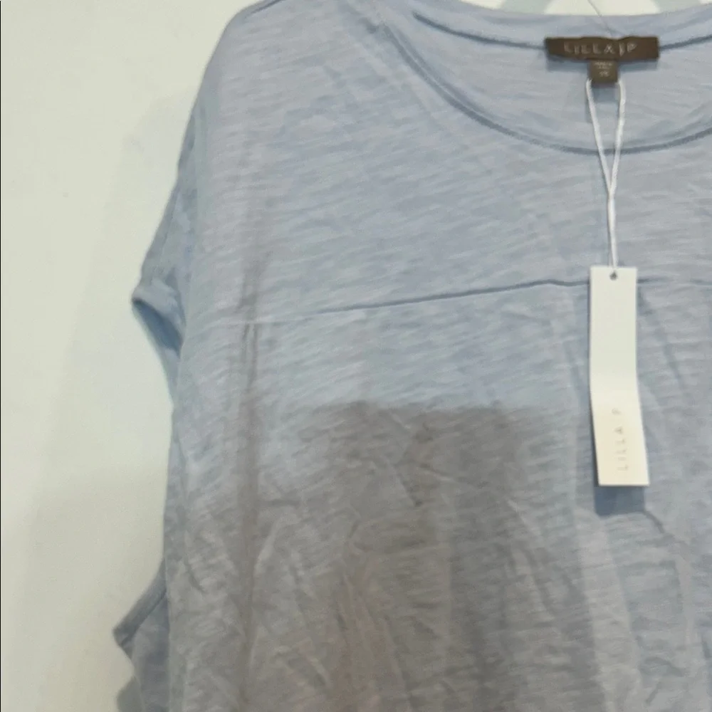 Lilla P women’s XS casual sleeveless slouchy Blue T-shirt cotton modal new w tag